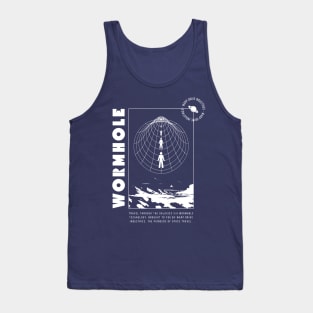 Wormhole Design (white print) Tank Top